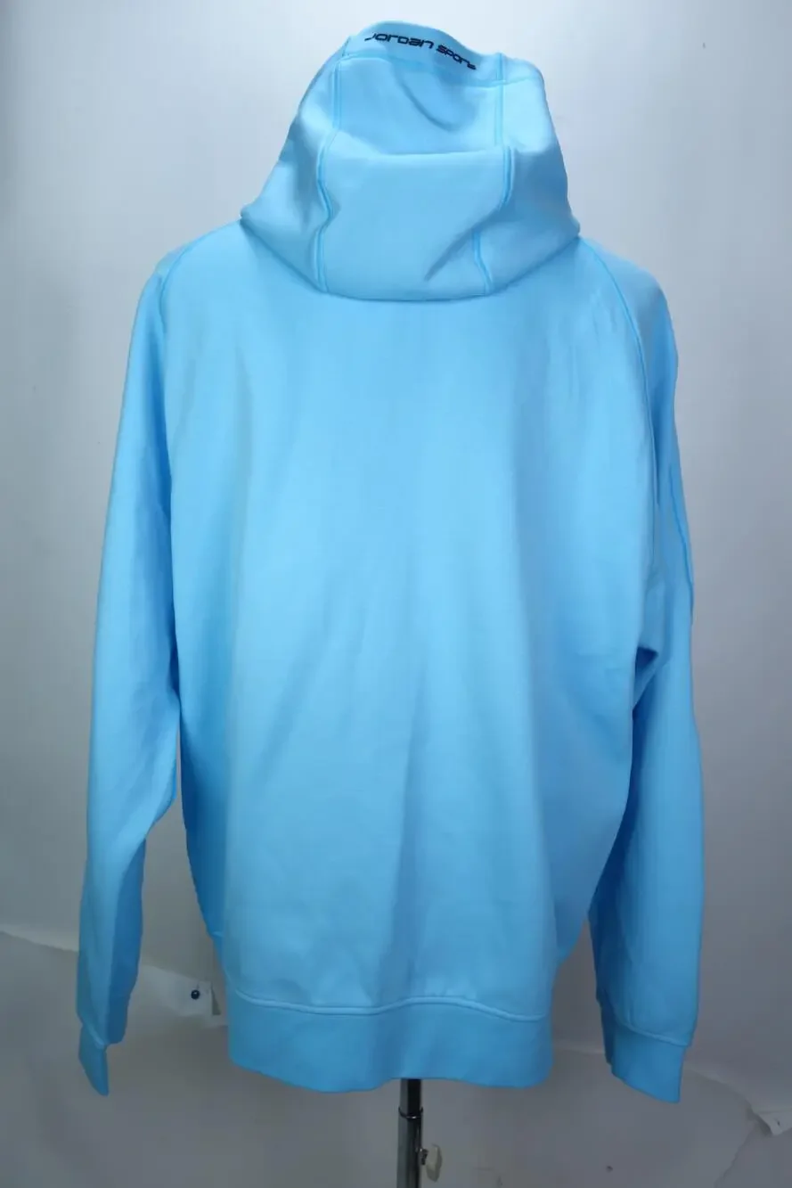 Jordan Dri-FIT Sport Hoodie Mens XL Blue Full Zip Fleece Basketball FV8602-497